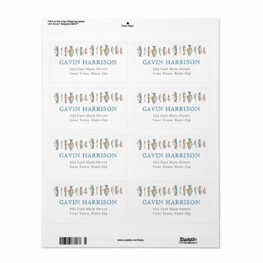 Label retouradres vis (Full Sheet)