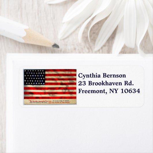 Label retouradres VS-vlag (Insitu)