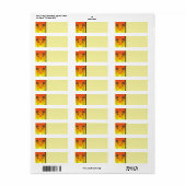 Label retouradres zonneset (Full Sheet)