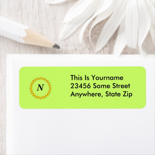 Label, retourzending - Monogram Etiket (Insitu)