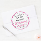 Label - Ronde frambozenjam of -jam pot label (Envelop)