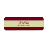 Label Rood en wit retouradres (Voorkant)