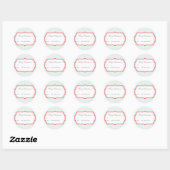  Label Rood Label Kerstcadeau Sticker (Vel)
