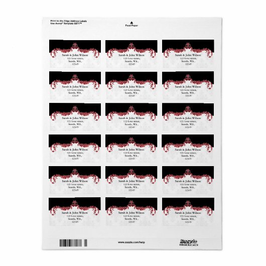 label rood zwart retouradres (Full Sheet)