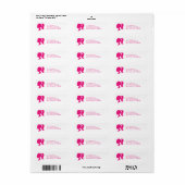 Label roze retouradres partij (Full Sheet)