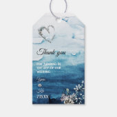 Label Rustige Ocean Wedding Gift Cadeaulabel (Voorkant)