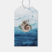 Label Rustige Ocean Wedding Gift Cadeaulabel (Achterkant)
