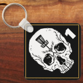 Label  schijf Golf Bag Sleutelhanger (Voorkant)