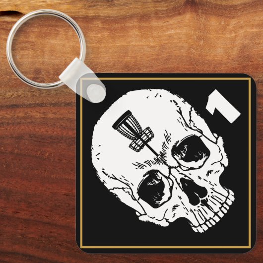 Label  schijf Golf Bag Sleutelhanger (Voorkant)