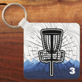 Label schijf Golf Bag Sleutelhanger (Voorkant)