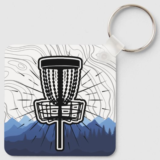 Label schijf Golf Bag Sleutelhanger (Achterkant)