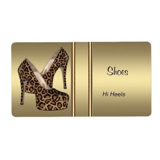 Label Schoenendoos Labels Stickers Groot formaat (Voorkant)