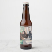 Label Set (6) for Food and Beverage -Two Rabbits Bier Etiket (Voorkant)