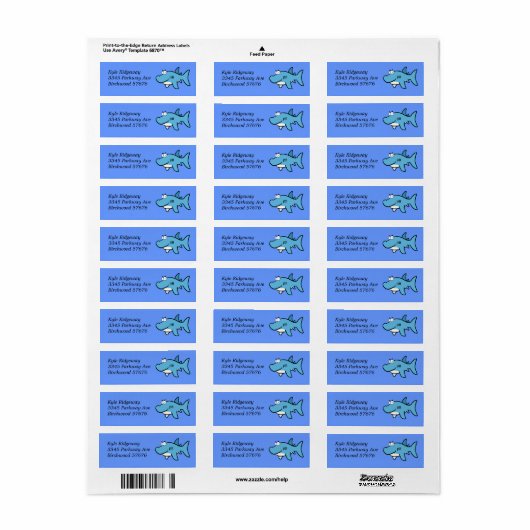 Label Shark Return-adres (Full Sheet)
