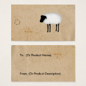 Label Sheep Hang Visitekaartje (Voorkant /achterkant)