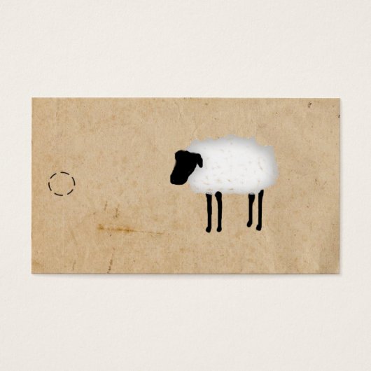 Label Sheep Hang Visitekaartje (Voorkant)
