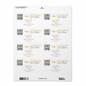 Label Sjabloon Fijn dineren Frans (Full Sheet)