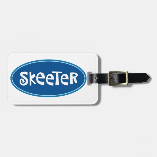 label "SKEETER" Bagagelabel (Voorkant horizontaal)