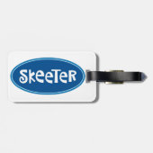 label "SKEETER" Bagagelabel (Achterkant horizontaal)