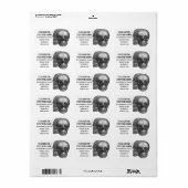 Label Skull-adres (Full Sheet)