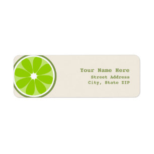 Label Slice-adres limoen