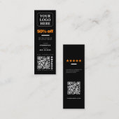 Label sociaal mediaproduct/prijs/verkooppromotieka (Voorkant / Achterkant)