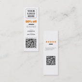 Label sociaal mediaproduct/prijs/verkooppromotieka (Voorkant / Achterkant)