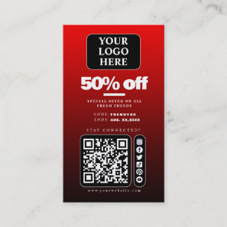 Label sociale mediaprijs/verkooppromotiekaart