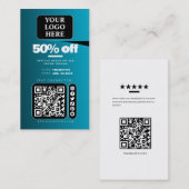 Label sociale mediaprijs/verkooppromotiekaart (Voorkant / Achterkant)