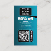 Label sociale mediaprijs/verkooppromotiekaart (Voorkant)