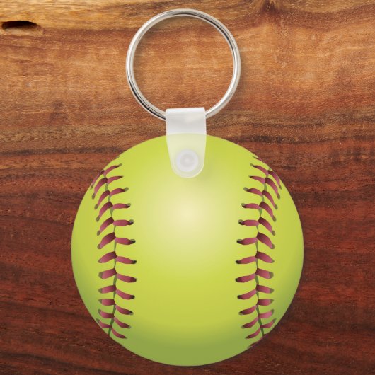 Label Softball-Sleutelhanger-ID JOUW NAAM en numme Sleutelhanger (Achterkant)