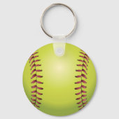 Label Softball-Sleutelhanger-ID JOUW NAAM en numme Sleutelhanger (Achterkant)