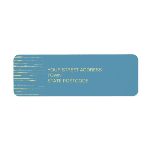 Label Staalblauw retouradres (Voorkant)