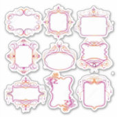 Label-stijl Sticker (Voorkant)