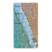 Label strandvakanties (Voorkant)