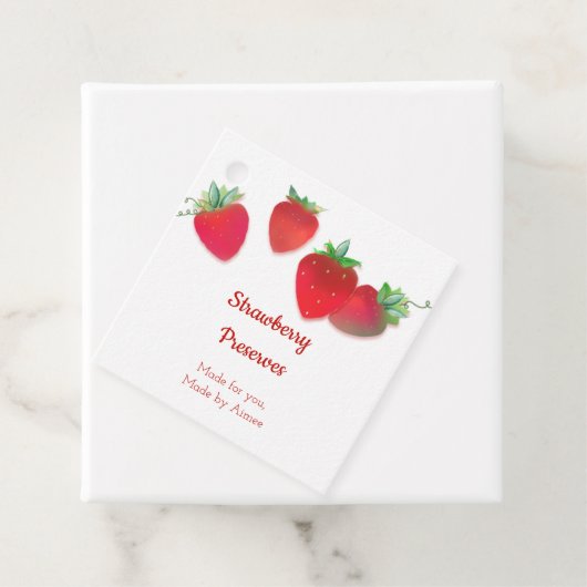 Label Strawberry Product String (In situ)