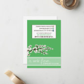 LABEL Stylist Cherry Blossom Notecards (appel) Notitiekaartje (Voorkant / Achterkant in situ)