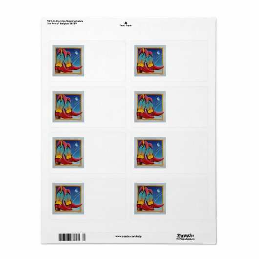 LABEL - Sunrise Cowboy Boots (Full Sheet)