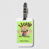 Label TA01 #DankJePapa Bagagelabel (Voorkant (verticaal))