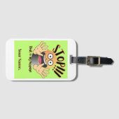Label TA01 #DankJePapa Bagagelabel (Voorkant (horizontaal))