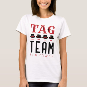 Label Team Singer Barbershop Kwartet T-shirt