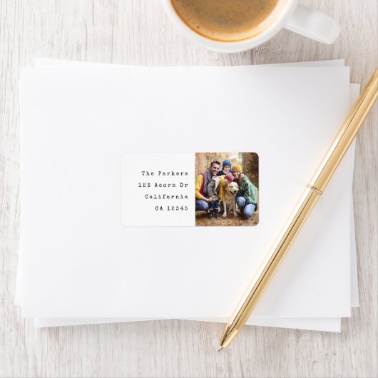 Label Teruggaveadres familiefoto (Insitu)