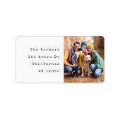 Label Teruggaveadres familiefoto (Voorkant)