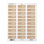 Label - Terugkeer - Portret (Full Sheet)