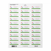 Label terugzendadres Butterfly (Full Sheet)