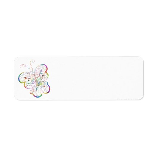 Label terugzendadres Butterfly (Voorkant)