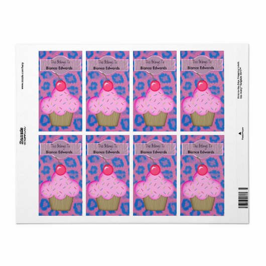 Label Tiener Kinder Multomap Book Labels Stickers (Full Sheet)