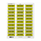 LABEL TOEGANG GEWEIGERD (Full Sheet)