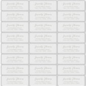 Label transparant retouradres voor veilig script (Voorkant)