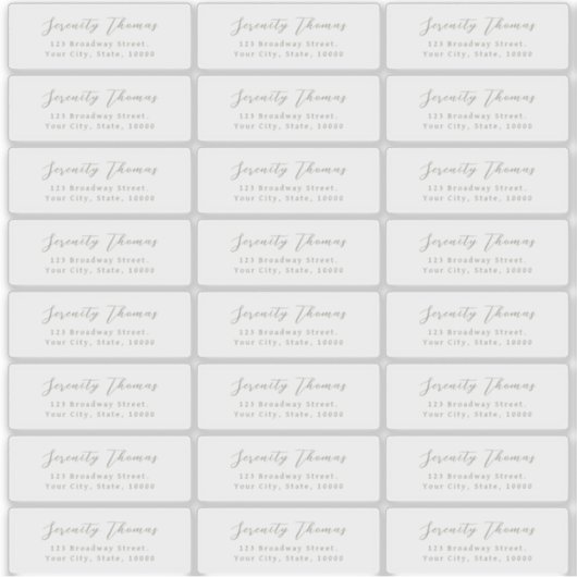 Label transparant retouradres voor veilig script (Voorkant)